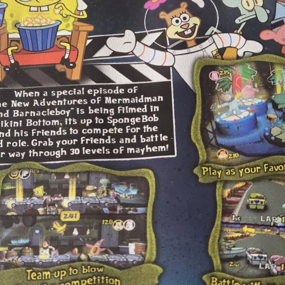 SpongeBob SquarePants: Lights, Camera, Pants (Nintendo GameCube, 2005) No Manual